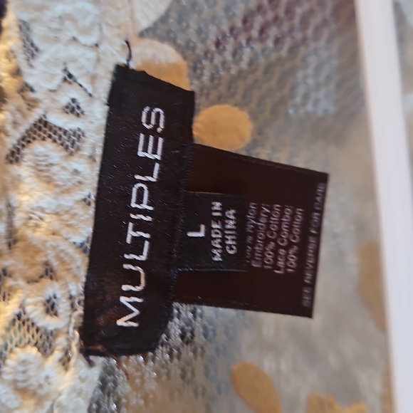 Floral Lace Kimono Cardigan Off White Size Large - Picture 5 of 5